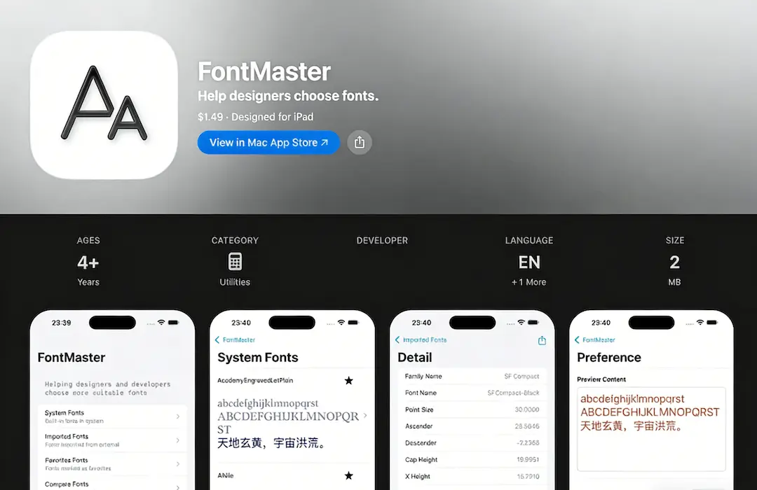 FontMaster App
