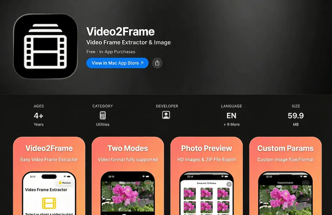 Video2Frame App